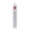 Listwa przeciwprzepięciowa Activejet 5gn/1,5m/cz (10A; 2300W) 1,5m; kolor szary