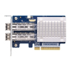 Qnap QXP-16G2FC, 2x 16Gb Gen 5 Fibre Channel card with SFP+ transceivers(2x 16Gb LC SR), PCIe Gen3 x8, Low profile, up to 125 meters , supported on Qn