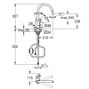 Bateria GROHE BauFlow 30549000 chrom