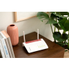 FRITZ!Box 6850 5G router bezprzewodowy Gigabit Ethernet Dual-band (2.4 GHz/5 GHz) Czarny, Czerwony, Biały