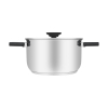 Resto Kitchenware Anser 3,2 l Okrągły Czarny, Stal nierdzewna