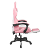 Fotel gamingowy Kruger&Matz GX-150 Biało-różowy (WYPRZEDAŻ)