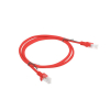 PATCHCORD KAT.5E UTP 1M CZERWONY FLUKE PASSED LANBERG 10-PACK