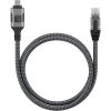 Techly ICOC U3C-RJ45-030 kabel sieciowy Srebrny, Czarny 3 m Cat6 F/UTP (FTP)