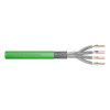 Kabel instalacyjny DIGITUS kat.8.2, S/FTP, Dca, AWG 22/1, LSOH, 500m, zielony, szpula