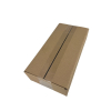Karton klapowy, pudełko zrobione z tektury 3W 3 warstwowej, kolor szaro / brązowy, 350x250x150mm. 380G/M2. Zestaw 20 sztuk.