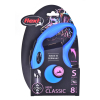 Smycz flexi automatyczna New Classic S linka 8 m - dla psa do 12 kg, kolor niebieski