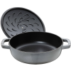 Głęboka patelnia do duszenia z pokrywką STAUB 40511-470-0 - grafitowa 28 cm