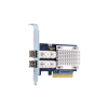 Qnap QXP-16G2FC, 2x 16Gb Gen 5 Fibre Channel card with SFP+ transceivers(2x 16Gb LC SR), PCIe Gen3 x8, Low profile, up to 125 meters , supported on Qn