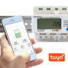 Qoltec 50883 Trójfazowy elektroniczny licznik | miernik zużycia energii na szynę DIN | Wi-Fi | TUYA | 400V | LCD