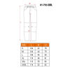 NEO tools 81-792-XXXL spodnie ochronne Żółty