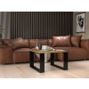 Stolik MODERN MINI 67x67xH40 artisan/czarny