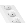 Listwa zasilająca Belkin Power Surge 4-PORT + 1xUSB-A +1xUSB-C 2.4A PD 525J 2m White Schuko