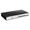 D-Link DGS-1210-10MP Zarządzany L2 Gigabit Ethernet (10/100/1000) Obsługa PoE Czarny, Szary