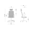 Ergonomiczny fotel biurowy ESTA czarny