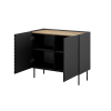 Komoda 2D ONDA 98x45x85 czarny