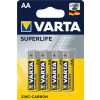 Zestaw baterii cynkowo-węglowe VARTA Superlife R6 AA (Zn-C; x 4)