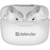 DEFENDER SŁUCHAWKI BLUETOOTH TWINS 903 DOUSZNE BIAŁE 63903