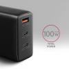 Axagon ACU-DPQ100 ładowarka do urządzeń przenośnych Komputer przenośny, Telefon komórkowy, Netbook, Laptop, Smartfon, Smartwatch, Tablet, Uniwersalne