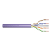 Digitus Kabel instalacyjny kat.6, U/UTP, Dca, AWG 23/1, LSOH, 500m, fioletowy, szpula