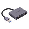 UNITEK ADAPTER USB-A - HDMI & VGA, FULLHD, M/F