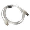 Kabel Lanberg CA-USBE-12CC-0018-TR (USB 2.0 M - USB 2.0 F; 1,8m; kolor biały)