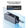 AUKEY POWERBANK 10 000 MAH, USB-C PD 30W, USB-A 22W, SZARY