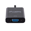 Adapter Lanberg AD-0017-BK (HDMI M - D-Sub (VGA) F; 0,20m; kolor czarny)
