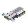 Qnap QXP-16G2FC, 2x 16Gb Gen 5 Fibre Channel card with SFP+ transceivers(2x 16Gb LC SR), PCIe Gen3 x8, Low profile, up to 125 meters , supported on Qn