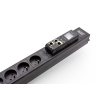 Digitus DN-IP-V-2-18E rozdzielacz zasilania PDU 18 x gniazdo sieciowe 0U Czarny