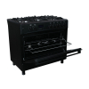 Kuchnia gazowo-elektryczna Ravanson KWGE-K90 CHEF MODERN BLACK (Płyta gazowa; Piekarnik elektryczny; 900mm)
