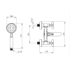 Deante Temisto BQTN11D bateria wannowo-prysznicowa