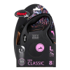 Smycz flexi automatyczna New Classic L taśma 8 m - dla psa do 50 kg, kolor czarny