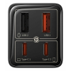Ładowarka sieciowa Baseus GaN6 Pro FastCharger 2C+2U 65W EU (cluster black)