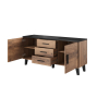 Komoda LOTTA 150 2D3S wotan + czarny mat