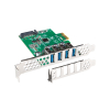 LANBERG KARTA PCI-E X1 -> 4X USB-A 3.1 GEN1 ŚLEDŹ LOW PROFILE PCE-US3-004