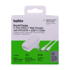 Ładowarka Belkin BoostCharge 3 Port USB-C PD 3.1 PPS Wall Charger 67W + USB-C to USB-C Cable 2m White