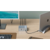HYPER HDG212B stacja dokująca Dokujący USB 3.2 Gen 2 (3.1 Gen 2) Type-C Srebrny