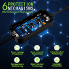 Qoltec 52467 Mobilna ładowarka do samochodu elektrycznego EV z regulacją 2w1 Typ2 | 11kW | 3 Fazy | CEE 5 PIN| LCD |Przenośna | Wallbox | 5m