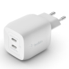 Ładowarka Belkin BoostCharge Pro Dual USB-C PD 3.0 PPS GaN Wall Charger 45W White
