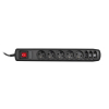 Listwa przeciwprzepięciowa Activejet APN-8g/5m-BK (3 x Typ C, 5 x UTE; 10 A; 5m; kolor czarny)