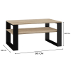 Stolik ława MODERN 1P 90x58xH50 sonoma/czerń