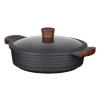 Resto Kitchenware 93506 garnek 4,4 l Okrągły Czarny, Drewno