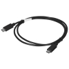 Kabel Lanberg CA-CMCM-10CU-0010-BK (USB typu C - USB typu C ; 1m; kolor czarny)