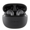 Intenso Black Buds T300A Słuchawki True Wireless Stereo (TWS) Douszny Połączenia/Muzyka/Sport/Codzienność USB Type-C Bluetooth Czarny