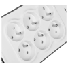 Listwa zasilająca Belkin Power Surge 6-PORT + 2xUSB-A 2.4A 650J 2m Grey/White