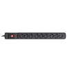 Listwa przeciwprzepięciowa Activejet COMBO 9gn/3m/cz (10A; 2300W) 3m; kolor czarny
