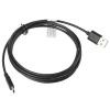 Kabel Lanberg CA-USBO-10CC-0018-BK (USB 2.0 typu A M - USB typu C M; 1,8m; kolor czarny)