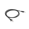 Patchcord UTP Lanberg PCU6-10CC-0100-BK (RJ45 - RJ45 ; 1m; UTP; kat. 6; kolor czarny)
