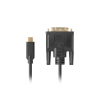 LANBERG KABEL USB-C(M)->DVI-D(24+1)(M) 1.8M CZARNY CA-CMDV-10CU-0018-BK